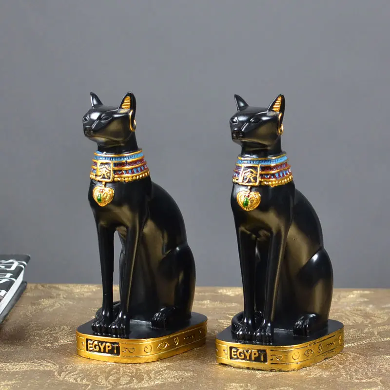 

Лучшая модель кошки, Бога, Египта, экзотическое мягкое украшение из смолы, креативные поделки, украшение для гостиной, ТВ, кабинета