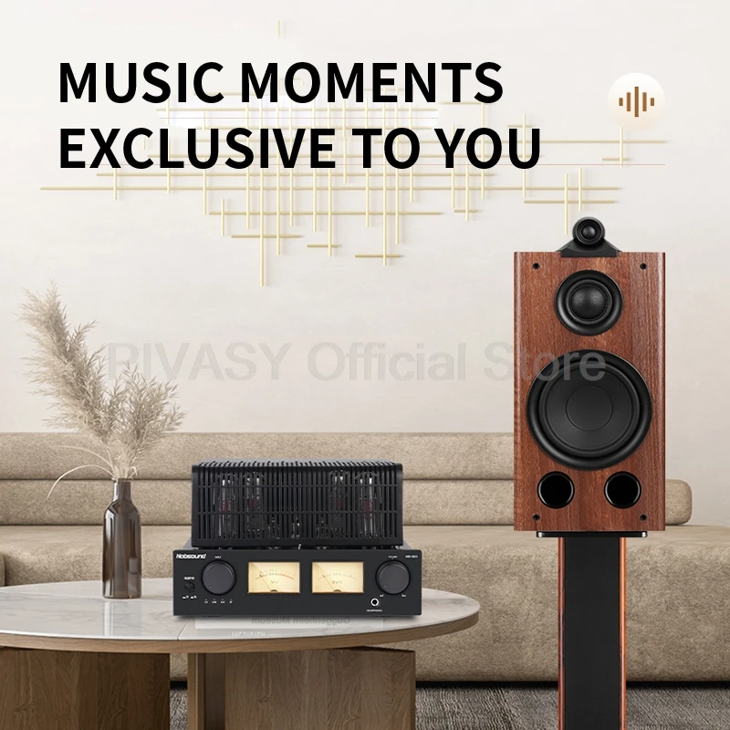 Hifi Fever 8 Inch Bookshelf Speakers Three Way 300W Home Theater System Music Wooden Sound Equipment Amplifier Passive Speaker