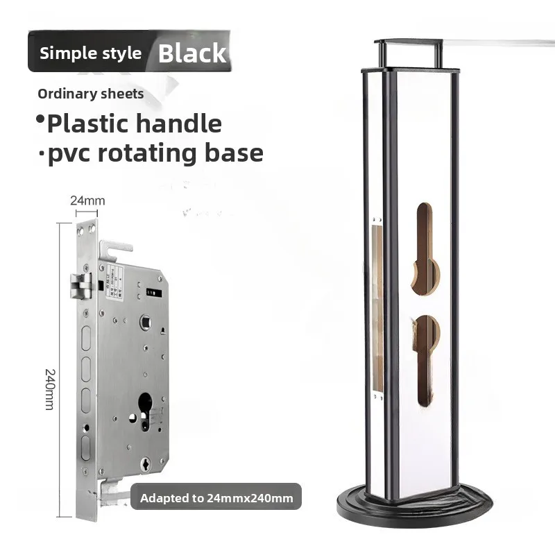 Fingerprint Lock Display Rack Wooden Base Lock Display Rack Round ...