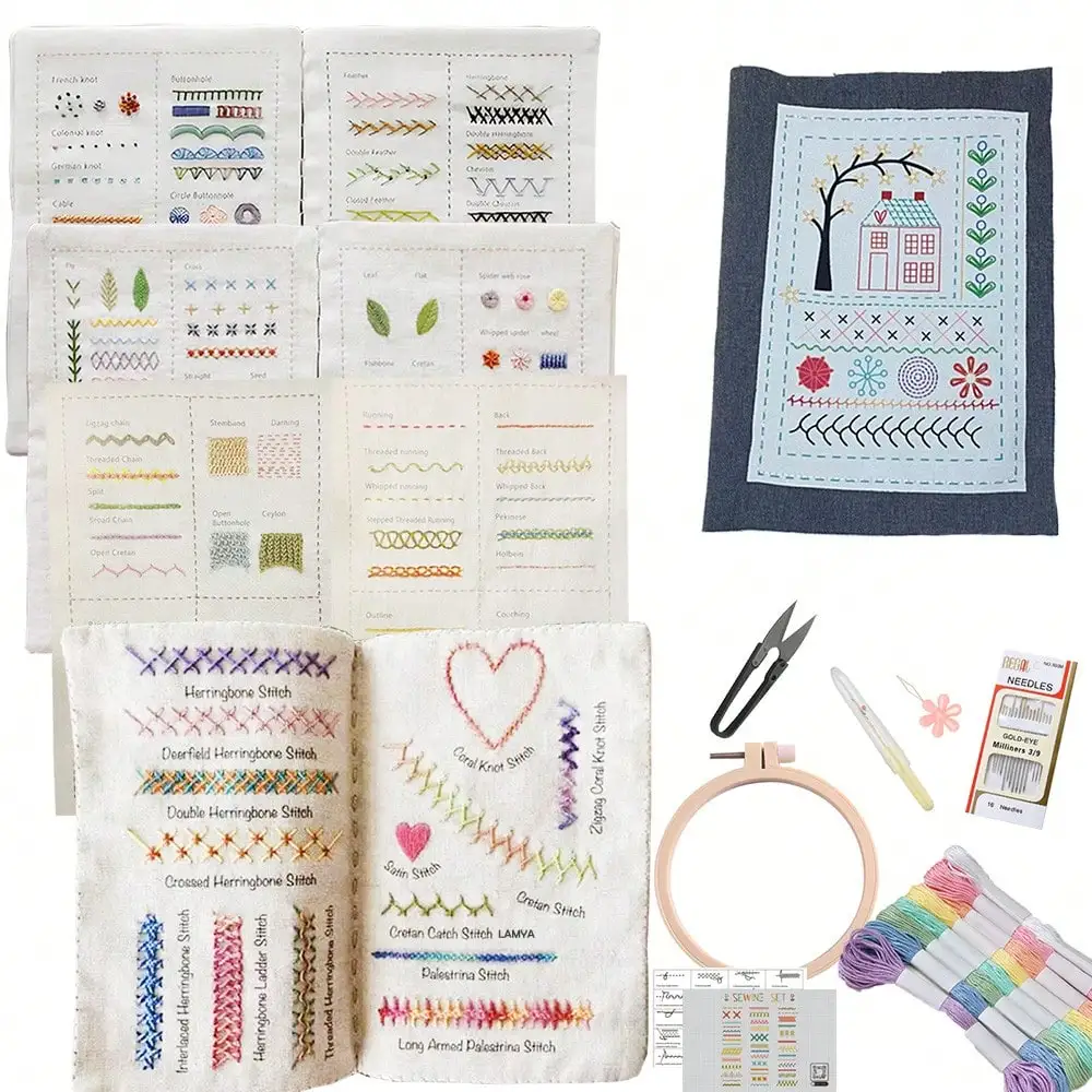 DIY Sewing & Embroidery Stitch Practice Book for Beginners 5