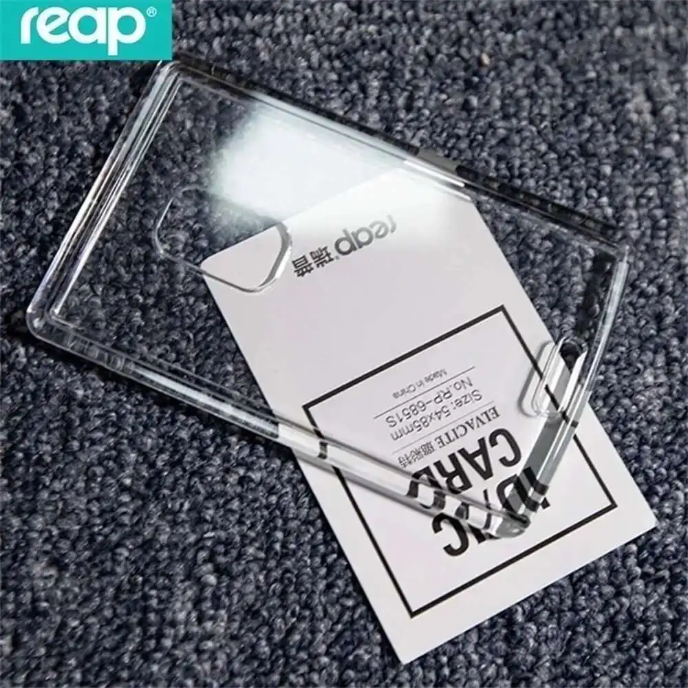 Acrylic Reap 7175 Transparent Badge Holder Crystal Card Bus Id Holders Plastic place card holders place cards floral card holders acrylic sign holders customize products acrylic guestbook signs acrylic photo frame vase
