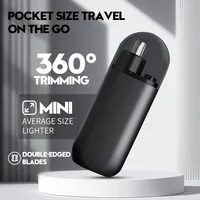 Nose Hair Trimmer Type-C Charging Rounded Arched Blade Electric Portable Men Mini Nose Hair Trimmer Face Care Kit Tools