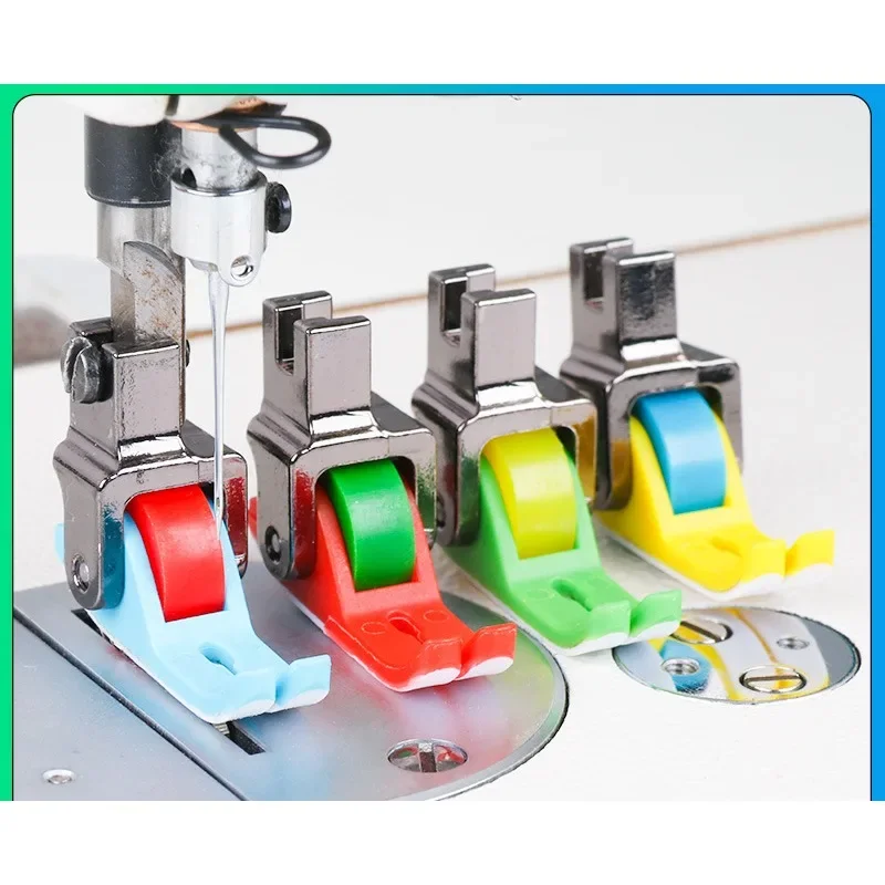 Universal Industrial Sewing Machine Leather Roller Wheel Presser Foot Flat Car Thick Fabric Clothing Replacement