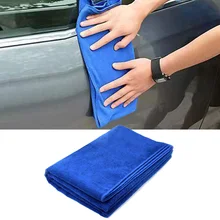 

30 * 70 Cm Car Towel Interior Cleaning Microfiber Waxing Strong Water Absorption Hemming Car Care Cloth Detailing Wash Towel