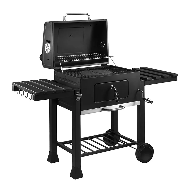 Household Charcoal Barbecue Grill Patio Rack Thickened Courtyard Large Outdoor Black Carbon Steel Professional grill