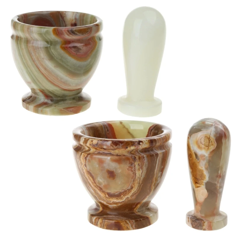 

Pepper Pounder Mortar Pestle Marble Set Household Tool Garlic Grinder Device Pot Kitchen Grinder Tool