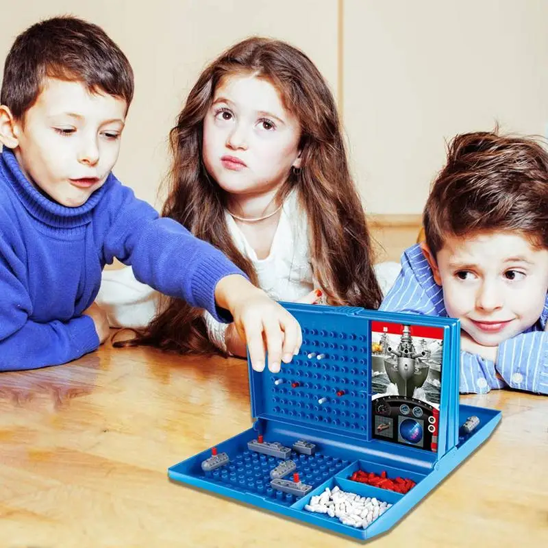 Juego de mesa de batalla marina para niños, juegos de mesa de estrategia, juego de mesa de barco marino para niños, mejora la coordinación ojo-mano y critica