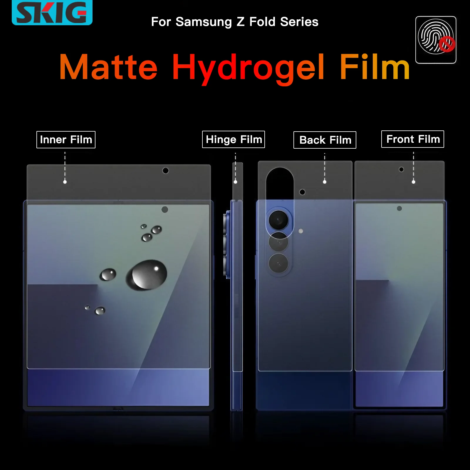 Matte Hydrogel Soft TPU Folie für Samsung Galaxy Z Fold 7 6 5 4 3 2 Spezieller 5G Innen- und Außengelenk Vollkörper-Displayschutz