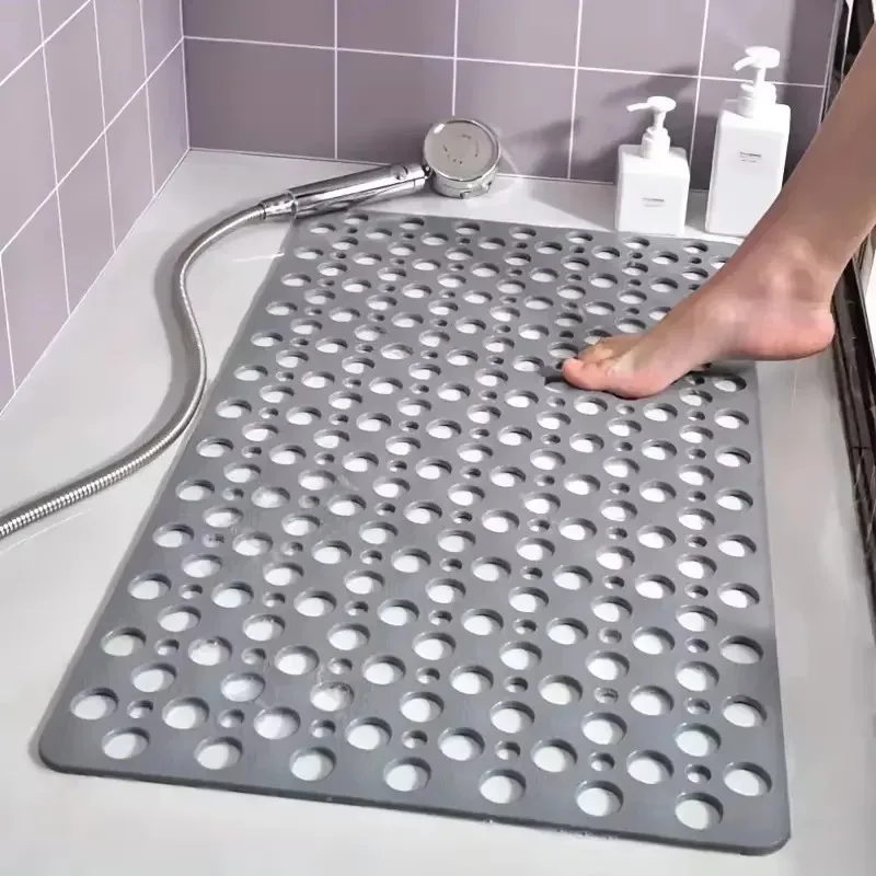 Enhanced Non-Slip Bathroom Mat with Suction Cup and Quick Drainage Design