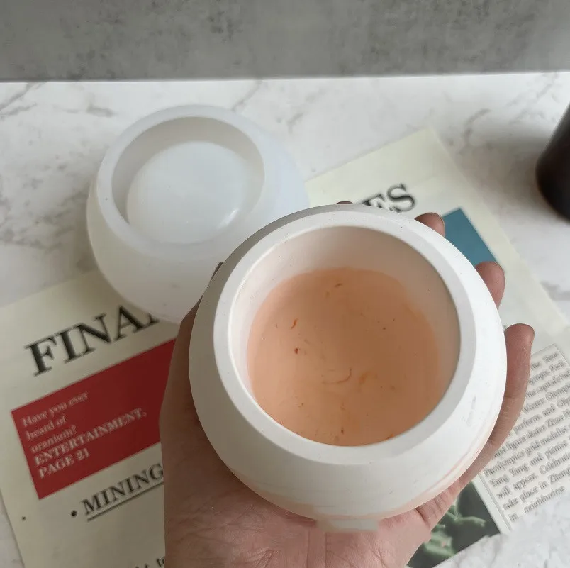 Flower Silicone Mold DIY Concrete Gypsum Succulent Pot