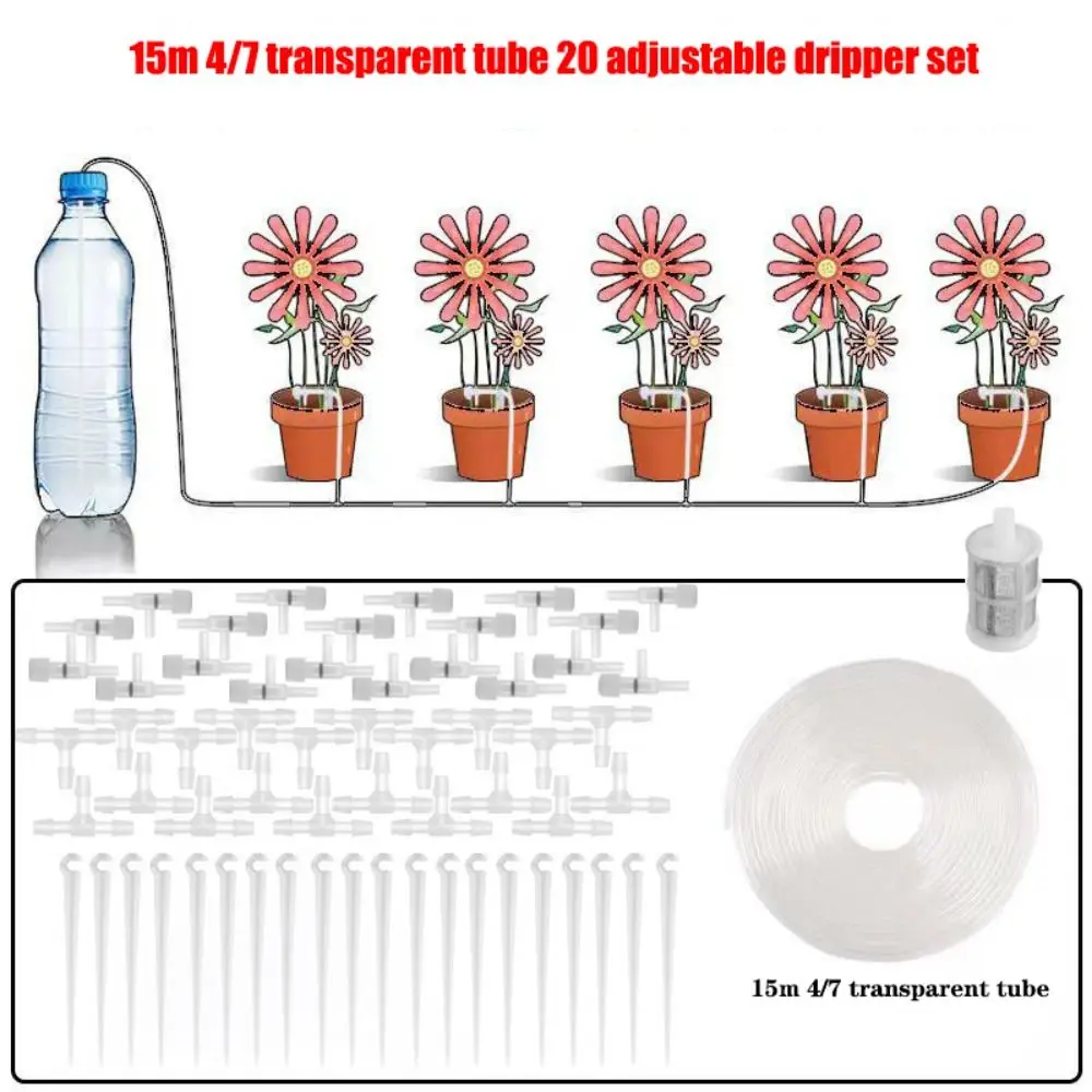 Versatile Greenhouse Drip Irrigation Kit with Adjustable Regulating Valve