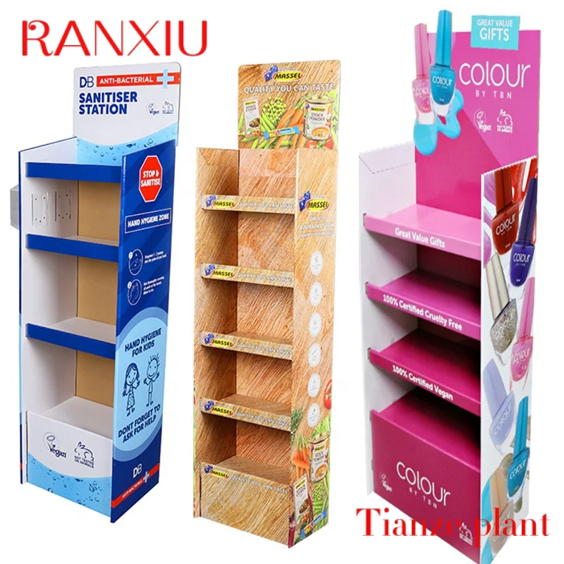 

CustomRTS Custom Green Material Cost-effective Paper Shelves Corrugated Box Cardboard Advertising Stands Toy Display For Retail