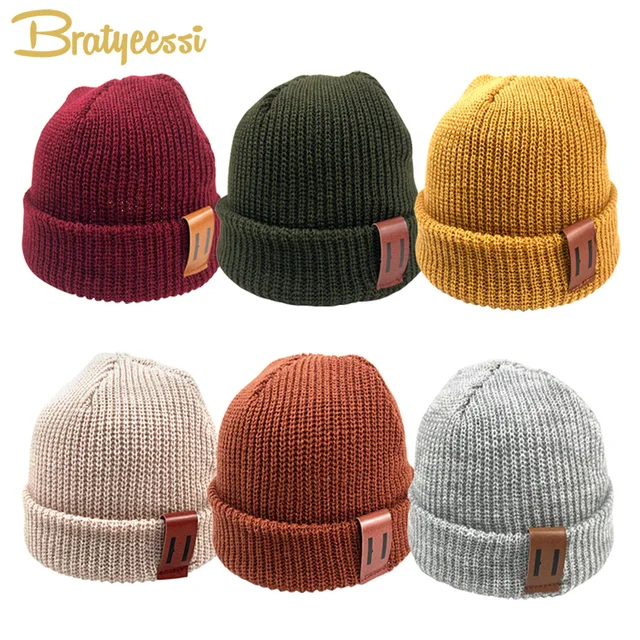 Fashion Baby Hat for Boys Knit Baby Beanie for Kids Cap Children Hats for Girls Baby Bonnet Toddler Cap Infant Accessories 1-4Y 1