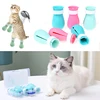 Cat Anti-Scratch Shoes 4Pcs Adjustable Cat Claw Covers Nail Gloves For Bathing Shaving Treatment Grooming Cat Accessories 1