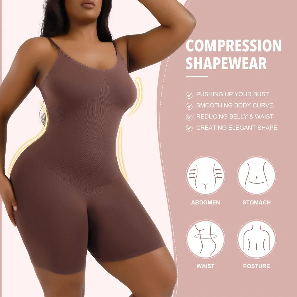 

Mujeres Shapewear Bodysuit for Tummy Control Seamless firme Plus Size cintura Trainer body shaper Bodysuit