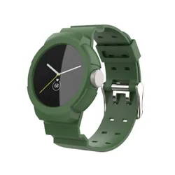 Silicone TPU Solid Color Business Strap (Green)
