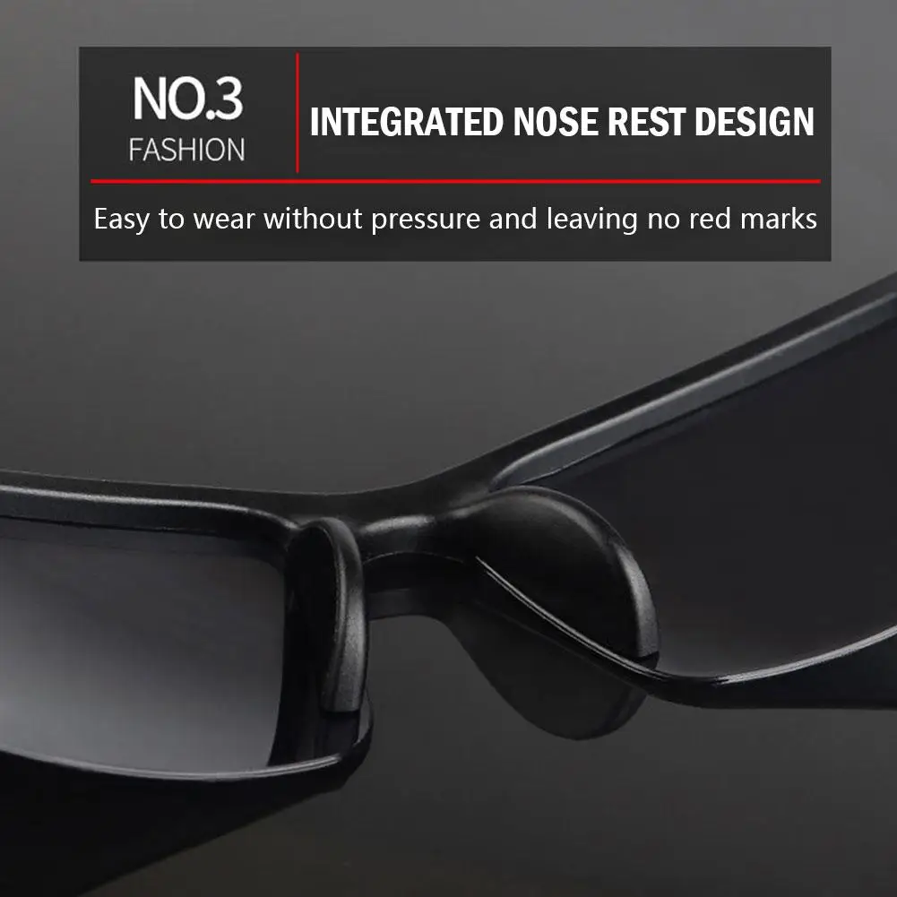 Unisex Anti-UV Car Night Vision Sunglasses For Men Day Night Driving Polarized Fashion Outside Adult Eyewear