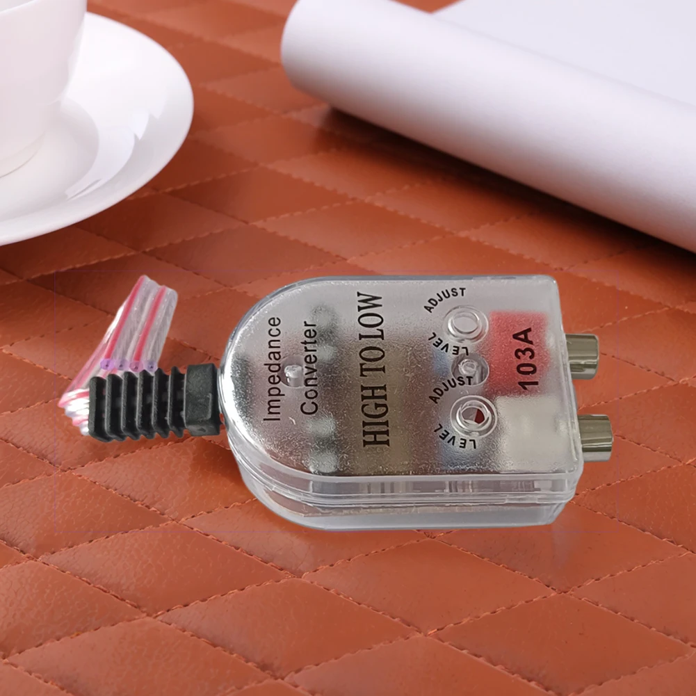 Professional Car Speaker Gold-plated RCA  Signal Transfer Low Audio Converter Connector Low Regulator Filter Tool