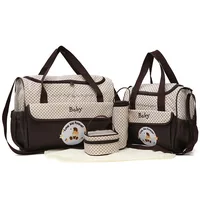 Fashionable Mommy Bag Fashion Mommy Bag Large Capacity One Shoulder Mommy Bag Multi functional Diagonal Diaper Bag Baby products 2