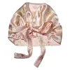 Birdtree 100% Mulberry Silk Bonnets Women  Bowtie Sleeping Night Cap Pure Hair Wrap Beanie For Curly Girl Headwrap A34322M 5