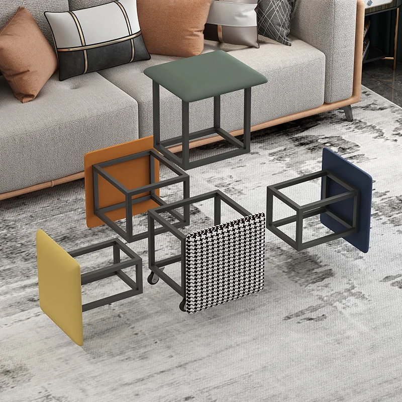 

Comfortable Indoor Dining Chair Cushion Italian Minimalist Apartment Dining Chair Metal Leather Chaises Salle Manger Furnitures