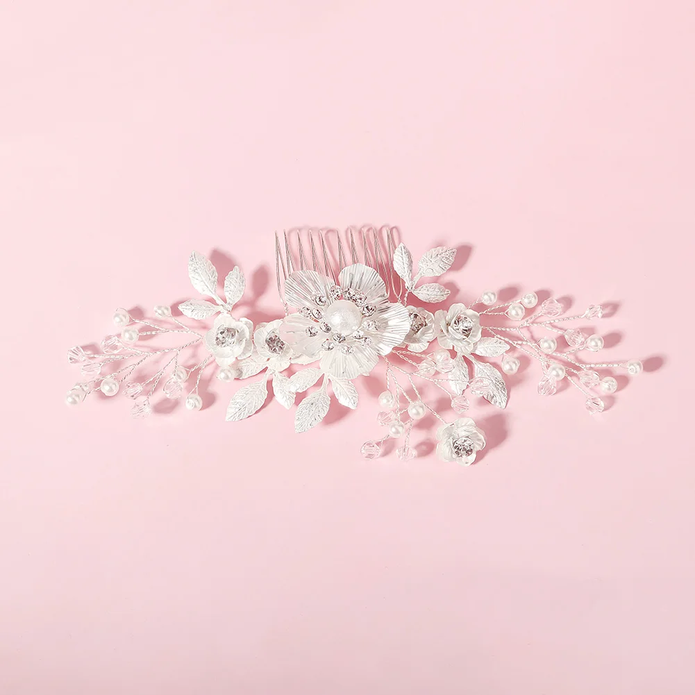 Sfe3c989841bd4b5885a5c621560740fe5 Bridal Wedding Hair Accessories Crystal gold Silver Color Hair Combs for Women Bride Headpiece Party Jewelry Bridesmaid Gift Mallzona