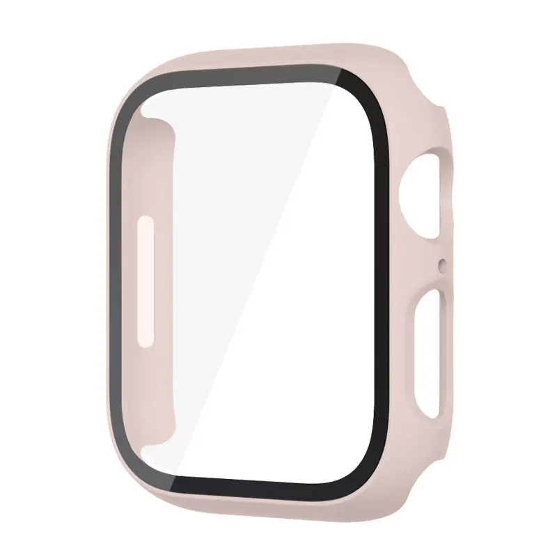 Durable Glass Case for Apple Watch - PC Screen Protector Cover and Accessories