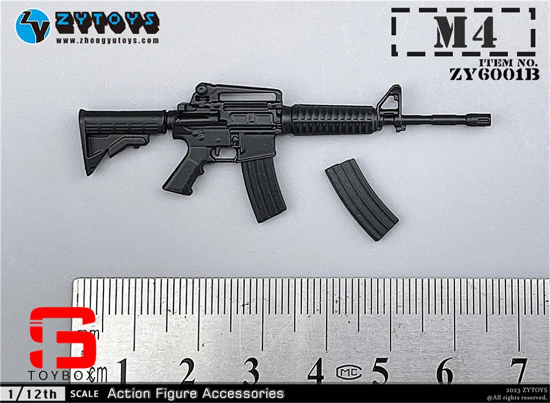 Zytoys-兵士の銃の武器モデル、ミニシーンアクセサリー、6
