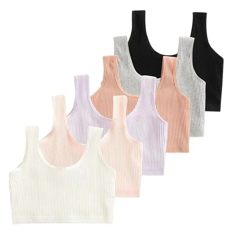 Training Bra Sports Bra 4 Pcs/Lot Teen Girl Training Bra Kids Camisole Underwear For 8-16 Years Girls