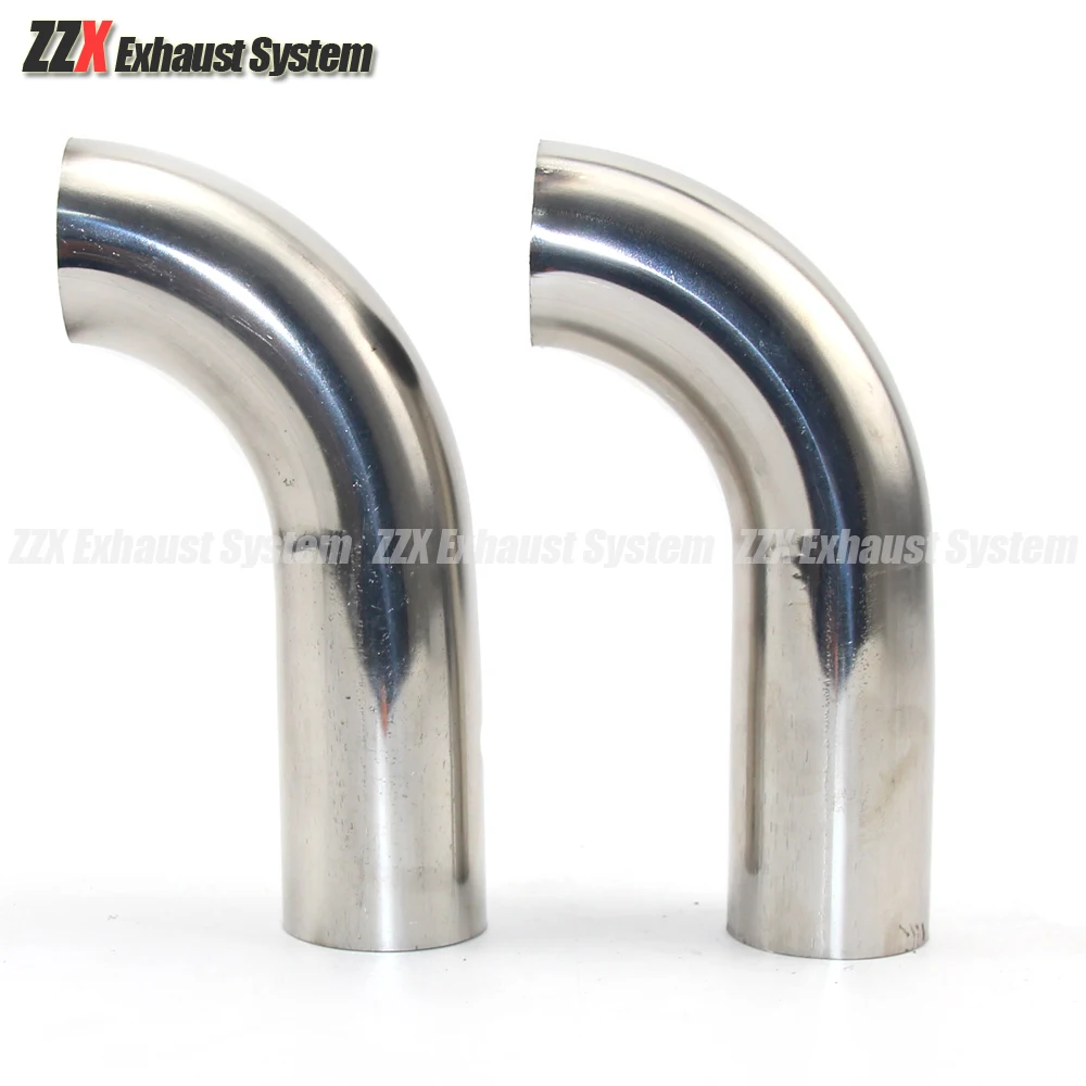 Exhaust Pipe Welding Elbow Fittings Welded Elbow Pipe Fitting Round Pipe Fitting 1PCS Car Exhaust Pipe Muffler Stainless Steel Elbow 90 Degree Angle Pipe To Reduce Diameter