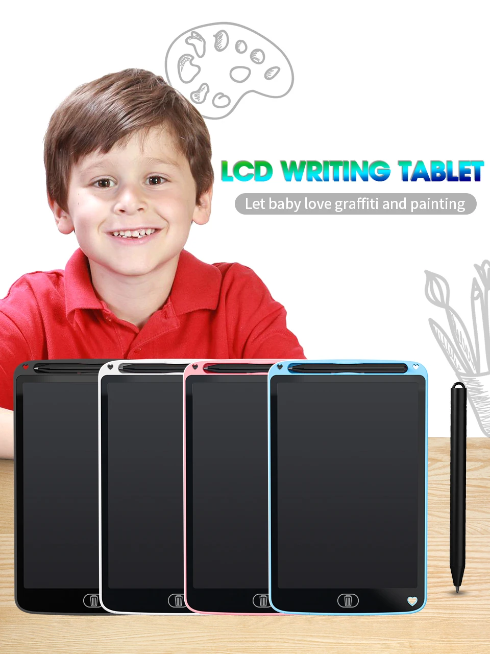 Tablet de Escrever LCD Infantil, Quadro Mágico, Placa de Desenho Digital,  Jogo Inteligente, Pintura, Brinquedo, 6,5 8,5Polegadas para Criança, Menino  e Menina, Melhor Presente - LOJA PRONTA ELETRO