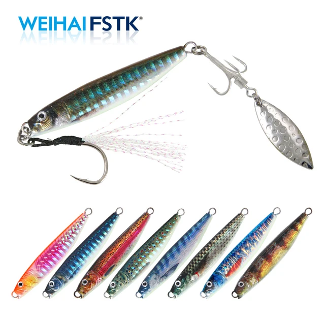 Metal Bass Sea Lures Rotating Blade Spinner  Saltwater Fishing Jigging  Metal Lures - Fishing Lures - Aliexpress