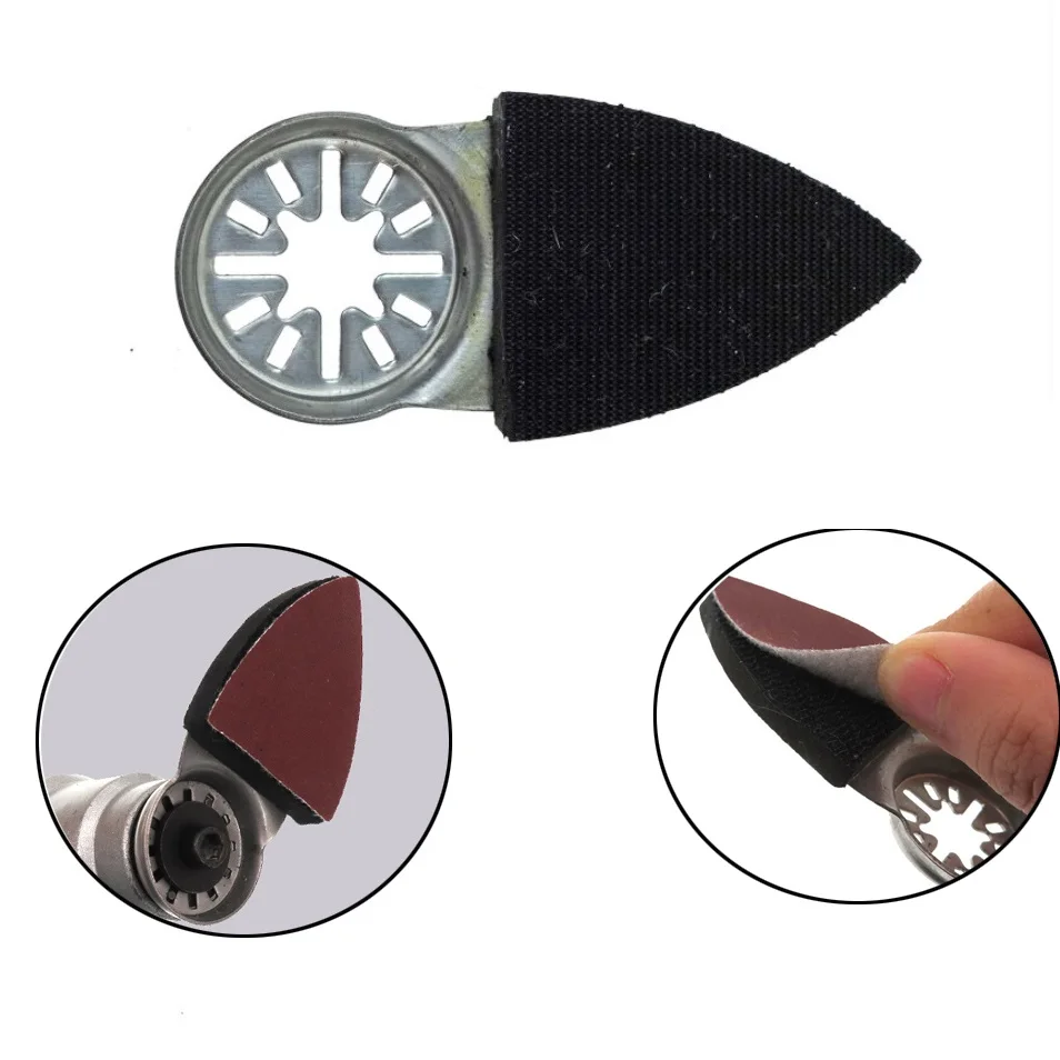 

38*86mm Triangle Oscillating Tool Sandpaper Pad Sanding Disc Sanding Finger Pad Polishing Tools Ecoflow Accessories Lixadeira