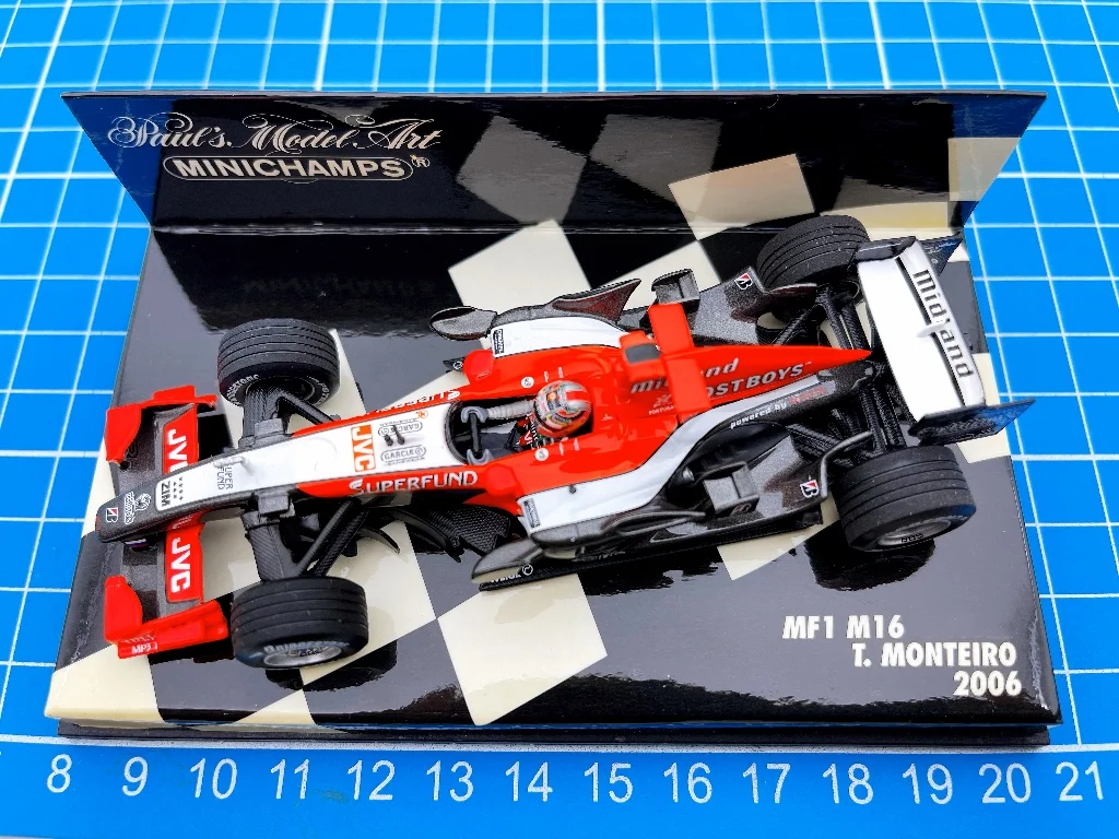 

Minichamps 1:43 F1 MF1 M16 Monteiro 2006 Simulation Limited Edition Resin Metal Static Car Model Toy Gift