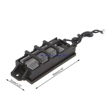 D0ad 50W 12V Isulaté électrique en céramique thermostatique PTC Élément chauffage à air 1