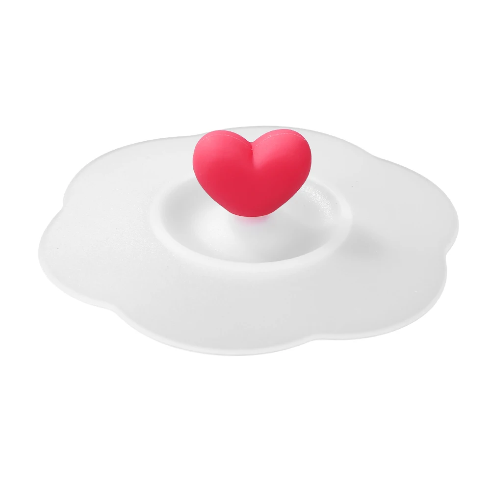 Anti-Dust Silicone Cup Lids Cartoon Cup Sealed Lid Cold/Heat Resistant Drinking Cup Lid Leakproof for Coffee Beer Mug Wine Glass