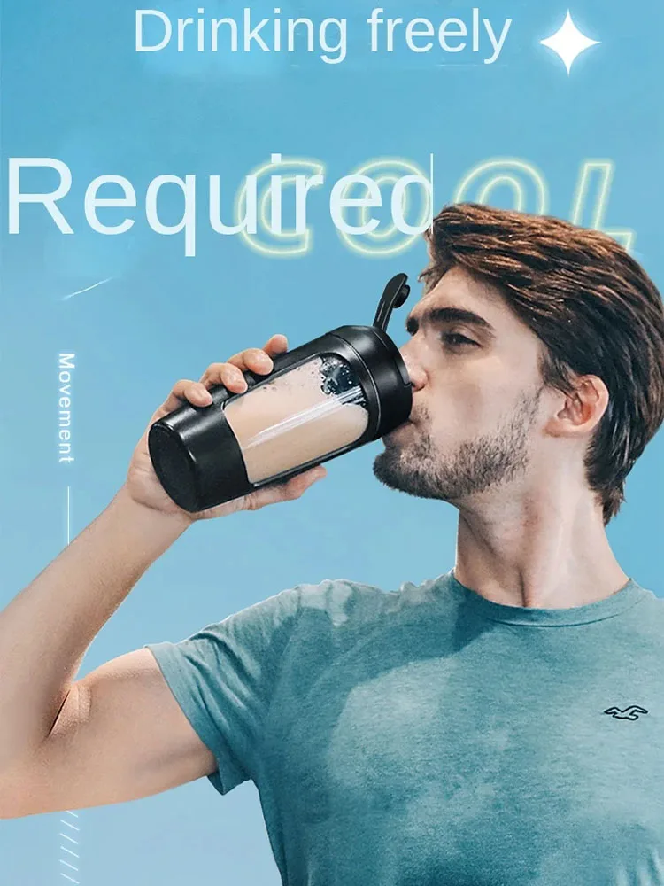 650ml USB Electric Portable Whey Protein Shaker bottle Fully Automatic Stirring Cup Rechargeable Gym BA Free Cocktail Blend
