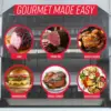 Showtime Rotisserie, Platinum Edition, Cooks Food Perfectly Every Time, 3 Cooking Modes: Roast, Sear, and No Heat Rotation, Stai 6