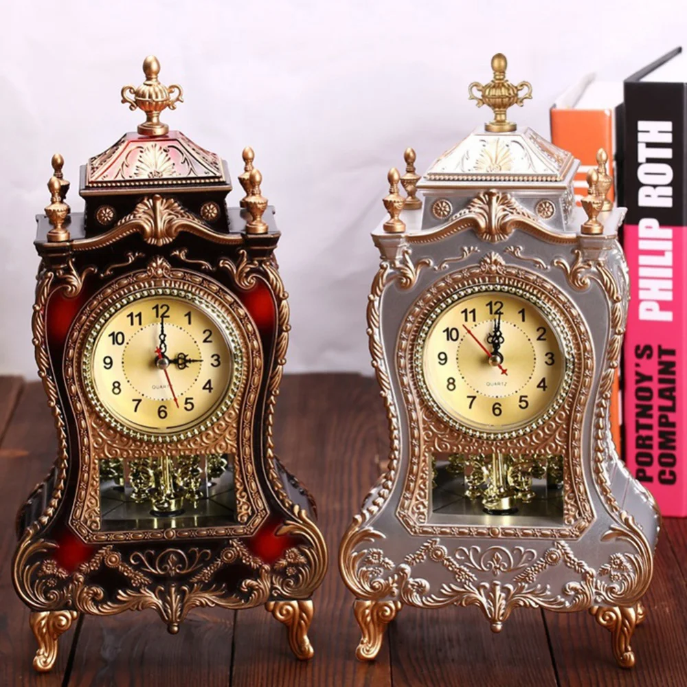 European Classical Clock Watches Home Decoration Living Table Owl Clocks 90275