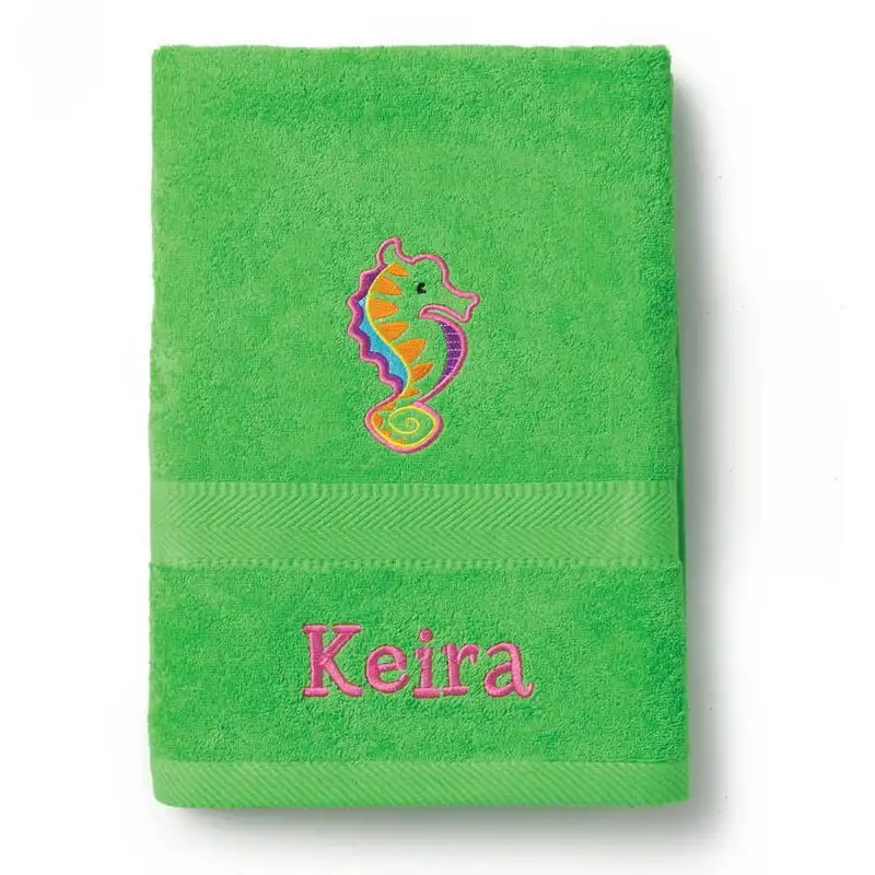 

Horse Personalized Lime Green King Size Towel