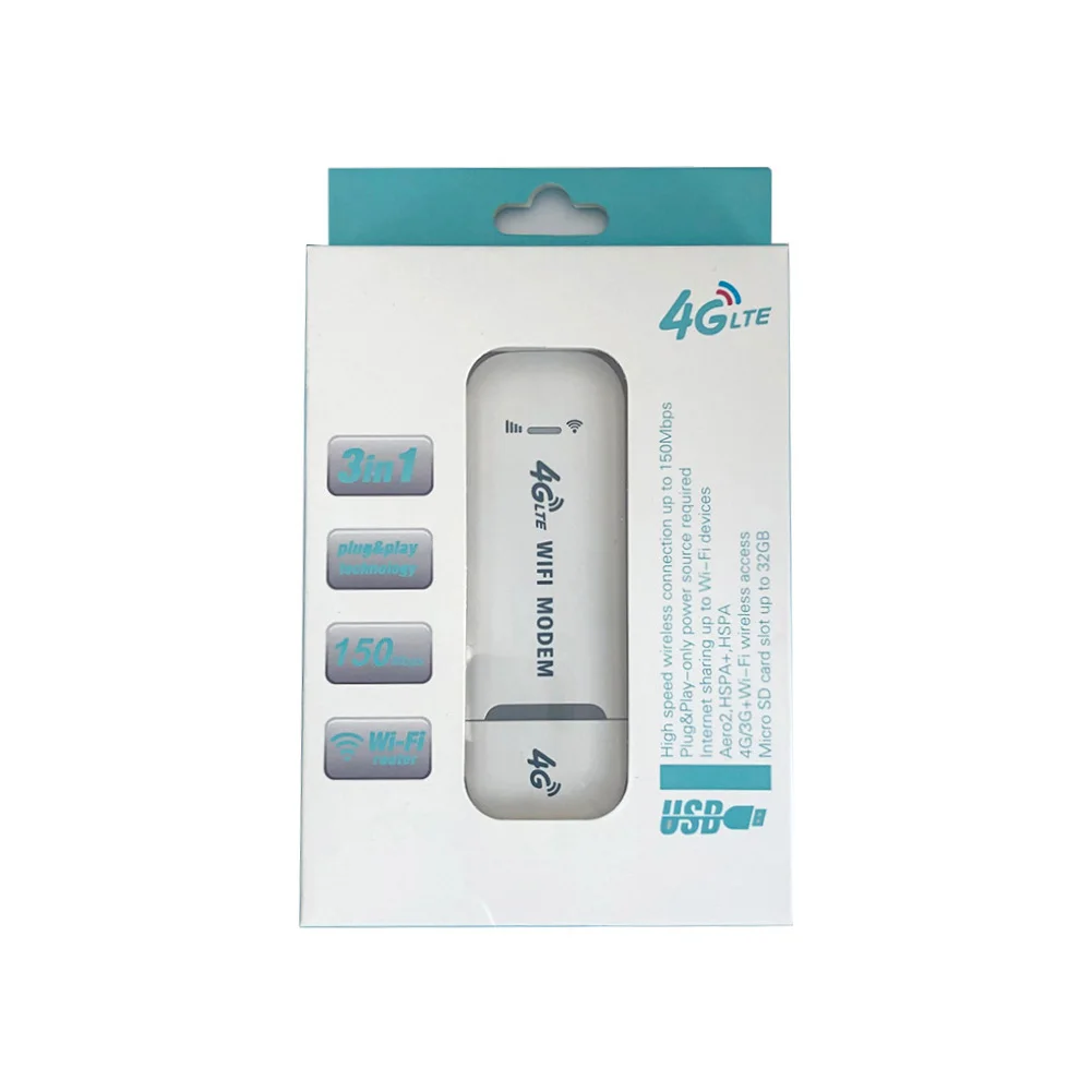 Portable 4G LTE USB WiFi Router Modem Stick