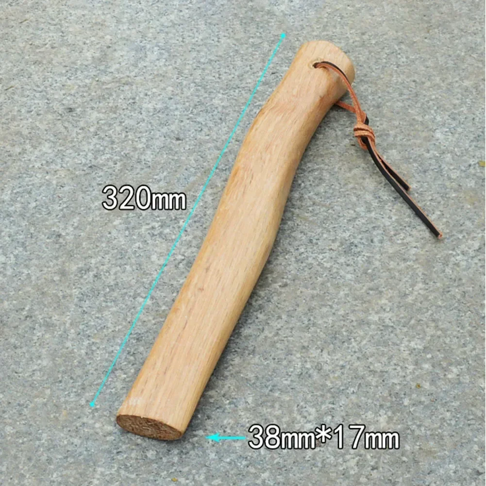 Wooden Axe Handle Replacement High Quality Sturdy Practical Handmade Axe Handle Short Curved Home Farm Garden Axe Part 6