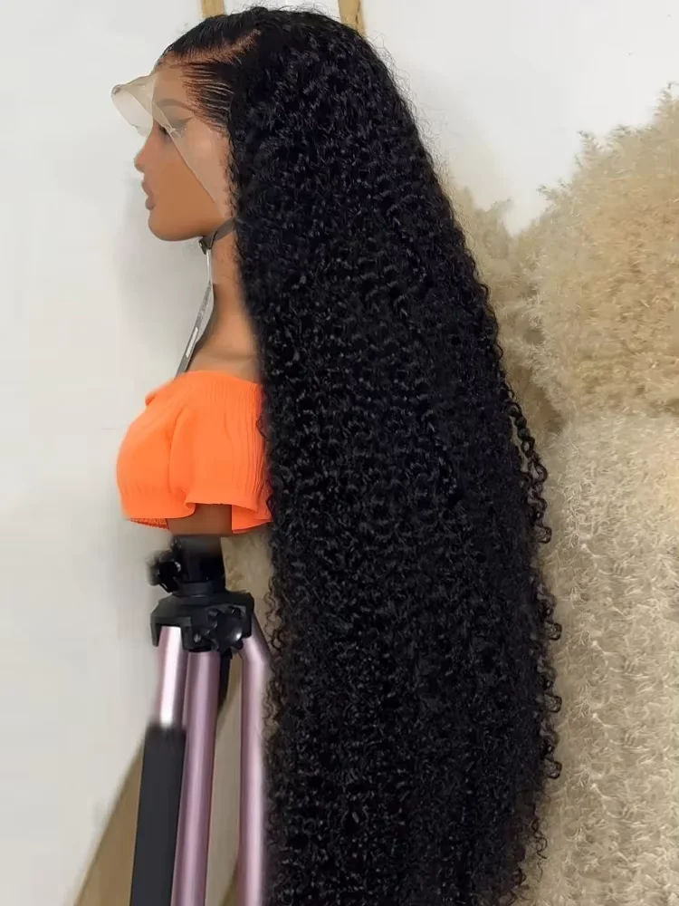 Luvkiss 250 Density Deep Wave 30 40 Inch 13x6 13x4 HD Transparent Human Hair Wigs Water Curly Lace Front Wig Brazilian PrePlucke