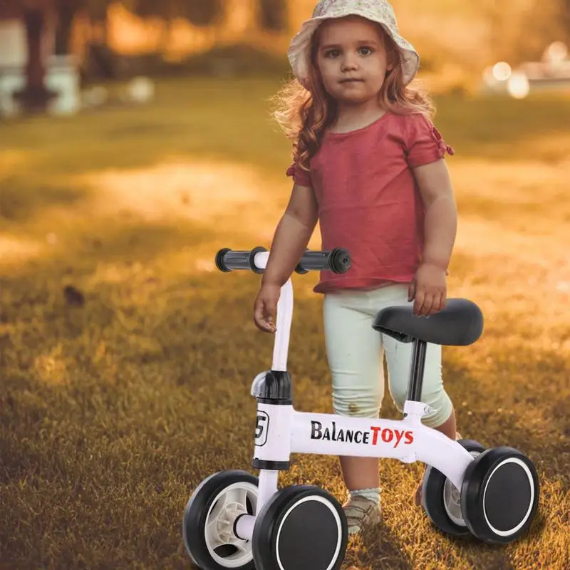 Children Bicycle 4 Wheel Baby Walker Baby Balance Bike Kids Scooter Stroller For 1-6 Years Old Outdoor Ride-on Toys