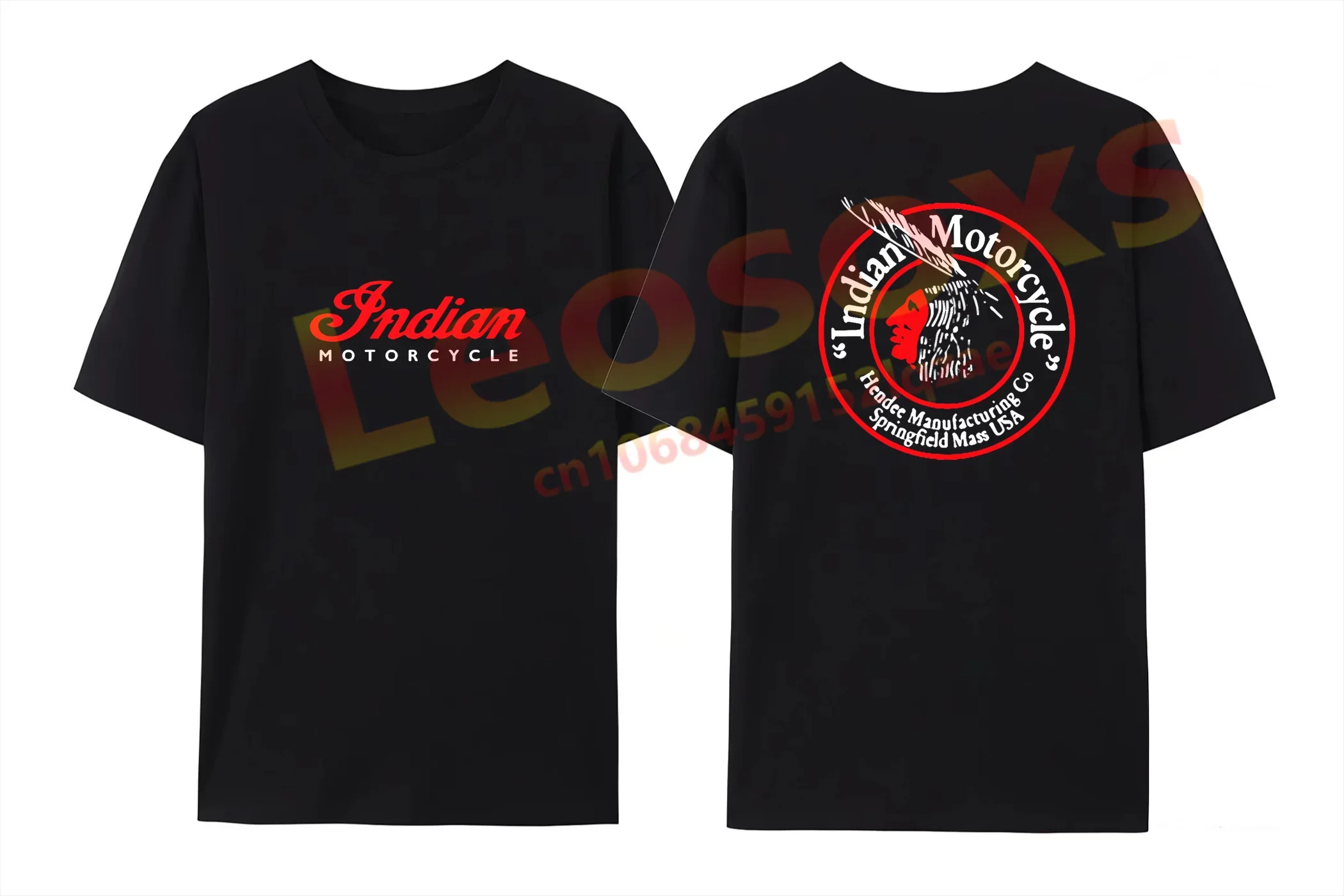 

Motorcycle Motorbike Father Men's Cotton T-Shirt Women's Indian Biker Casual Gift Short SleeveNO11