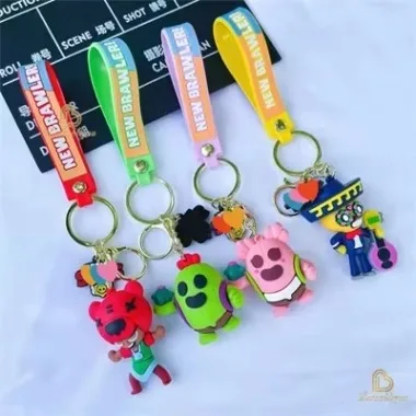 Anime Ornament Popular Game Keychain Exquisite Characters Anime Cartoon Jessie Penny Silica Gel Key Chain Pendant Car Key Ring Jewelry