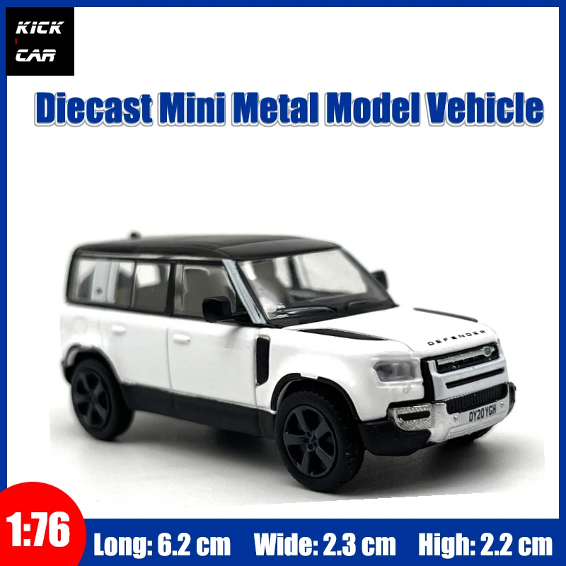 

OXFORD 1/76 Diecast Model Car Defender 110X Off-road Vehicle Fuji White Holiday Toy Gifts for Boys Girls Collection Hobby