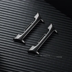 Stainless Steel Watchband Connector Adapter (1 Pair) - 22mm (Black adapters)