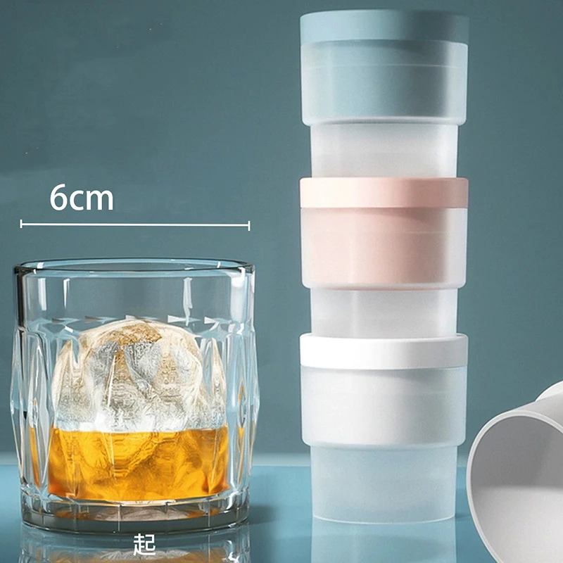

Silicone Ice Cube Maker Large Ball Shape Mold Food Grade Round Tray Bar Cool Gadgets Novel Kitchen Accessories Making Mould