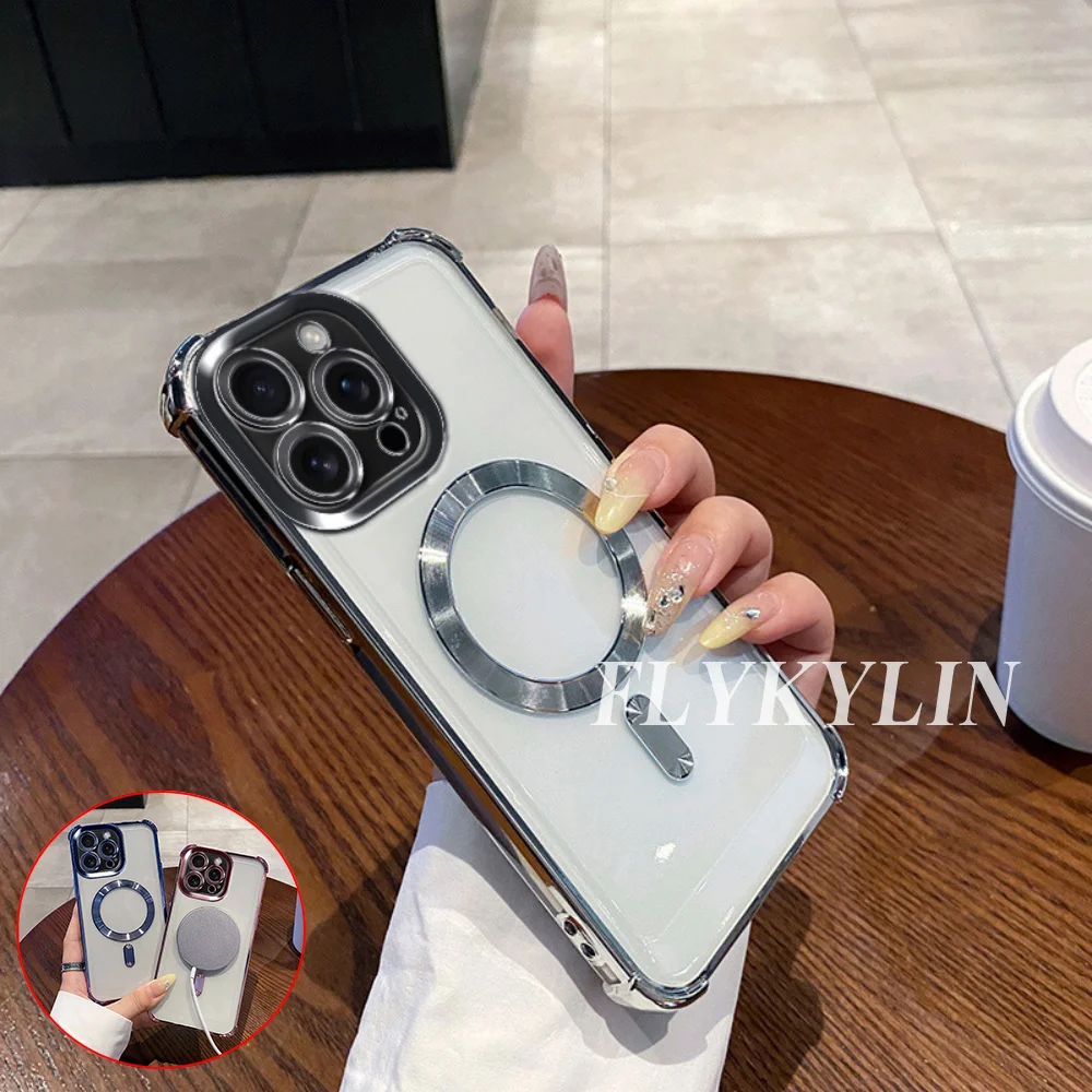 Transparent Anti-Drop Protective Soft Shell with Magnetic Suction Ring